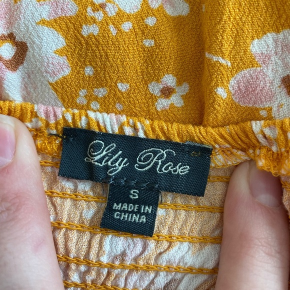 Lily Rose Yellow Sundress Size Small Worn one time. - Picture 7 of 11